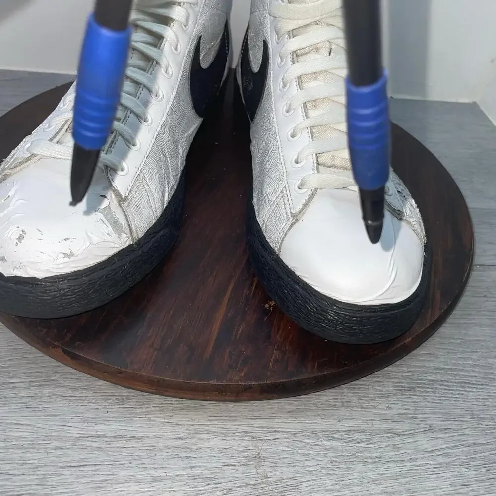 Nike Blazer High Top Mens Size 11 Blaze Shoes 316664-102 Sneakers *FLAWS*